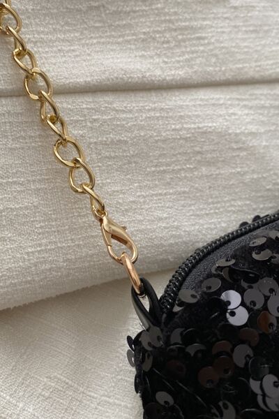 Chic Sequin Removable Strap Shoulder Bag for Glam Style