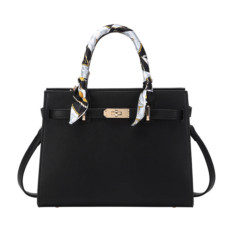 Top Handle Leather Handbag