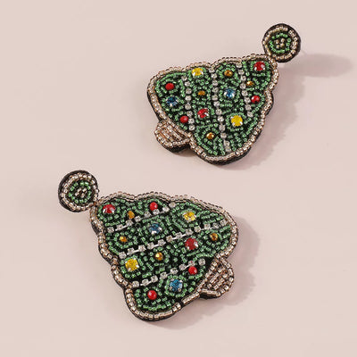 Christmas Tree Dangle Earrings