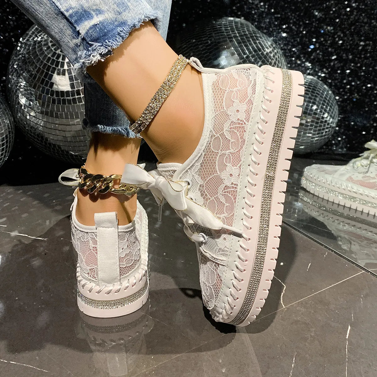 Round Toe Platform Loafers