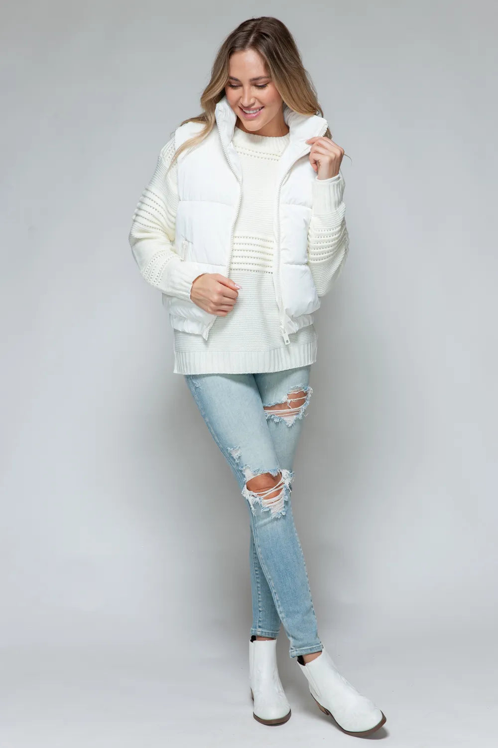 Snobbish Fine Fur Lining Quilted Vest