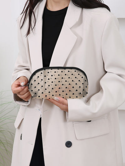 Charming Heart Polyester Travel & Cosmetic Bag Gift Set