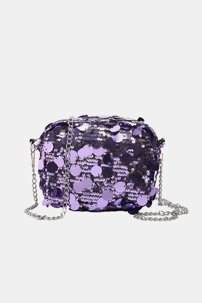 Stylish Sequin Chain Shoulder Bag for Elegant Outings