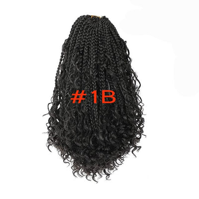 Sambraid Goddess Box Braid Crochet Hair Natural Black Curly End
