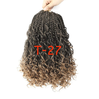 Sambraid Goddess Box Braid Crochet Hair Natural Black Curly End