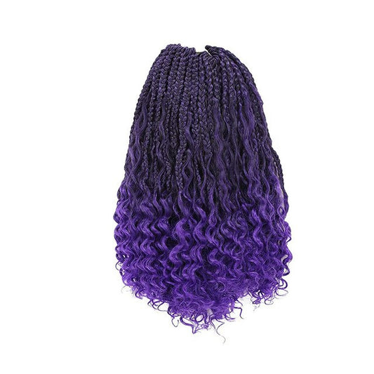 Sambraid Goddess Box Braid Crochet Hair Natural Black Curly End