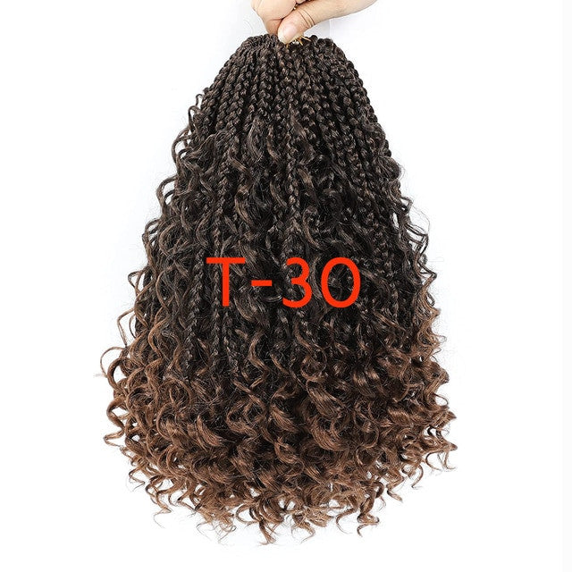 Sambraid Goddess Box Braid Crochet Hair Natural Black Curly End