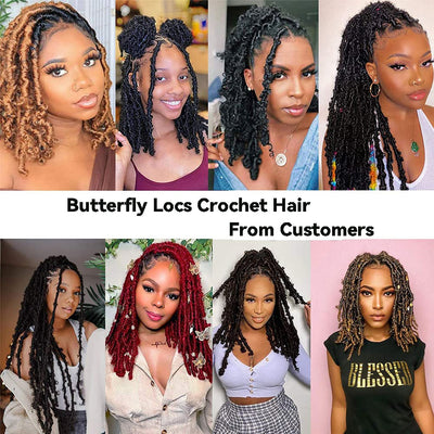 Distressed Butterfly Locs Crochet Hair | Distressed Soft Locs Crochet