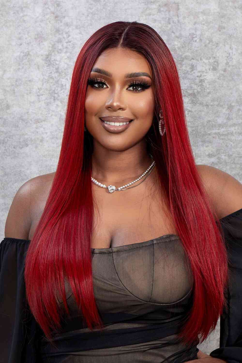 Stylish Lace Front Wig: 26" Synthetic, Natural Look, Comfortable Fit