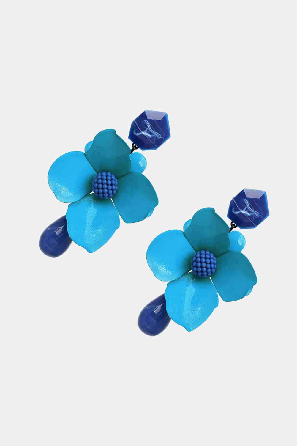 Bloosom Flower Teardrop Resin Earrings - Vibrant & Stylish