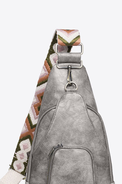 Compact & Versatile PU Leather Sling Bag for Stylish Adventures