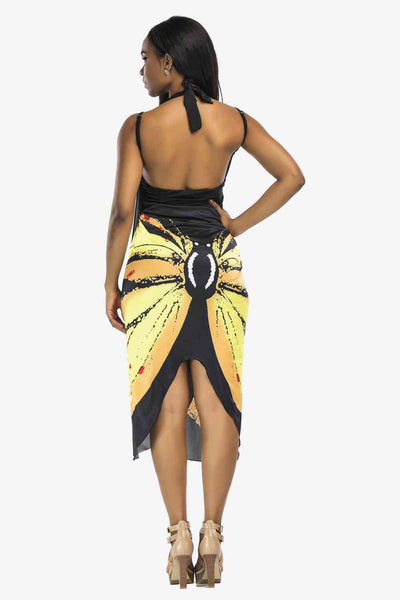 Chic Butterfly Spaghetti Strap Beach Cover-Up for Summer