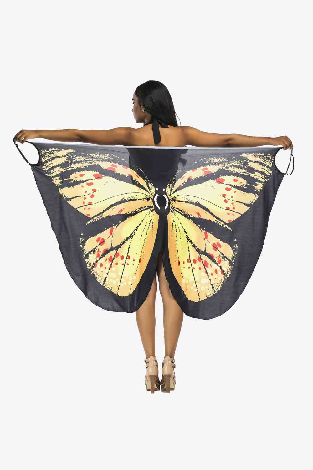 Chic Butterfly Spaghetti Strap Beach Cover-Up for Summer