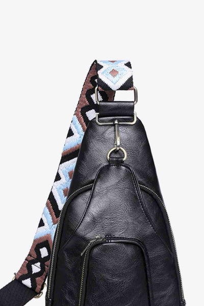 Compact & Versatile PU Leather Sling Bag for Stylish Adventures