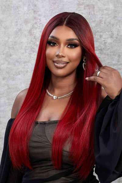 Stylish Lace Front Wig: 26" Synthetic, Natural Look, Comfortable Fit