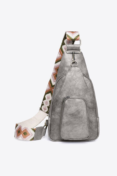 Compact & Versatile PU Leather Sling Bag for Stylish Adventures
