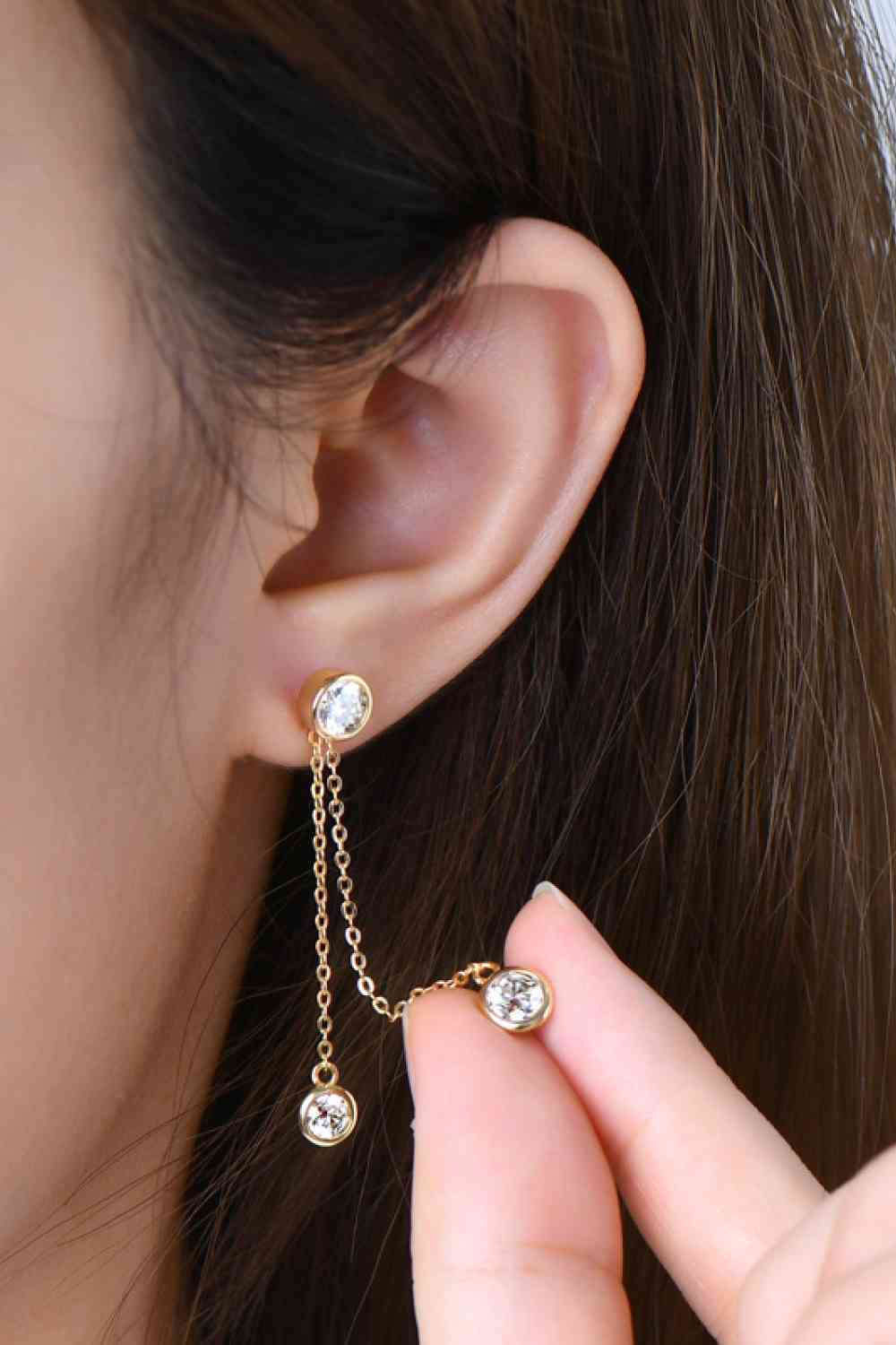 Luxury 2.6 Carat Moissanite Sterling Silver Earrings