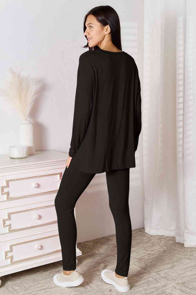 V-Neck Soft Rayon Lounge Set: Comfort & Style for All-Day Wear