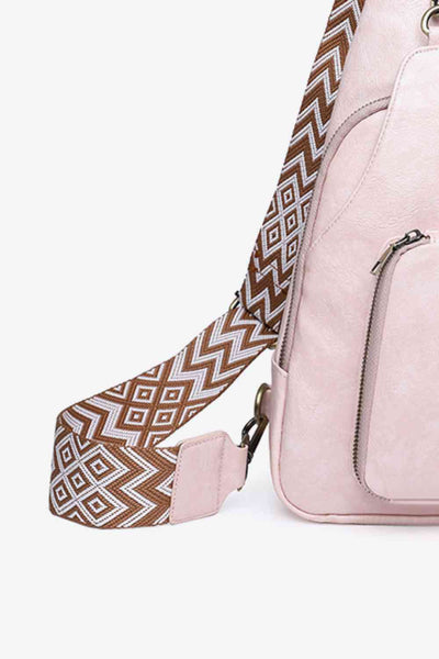 Compact & Versatile PU Leather Sling Bag for Stylish Adventures