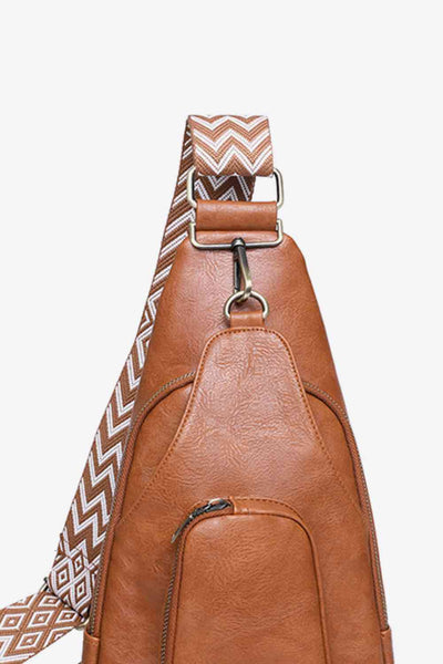 Compact & Versatile PU Leather Sling Bag for Stylish Adventures