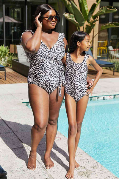 Marina West Swim Full Size Float On Ruffle One-Piece Cat