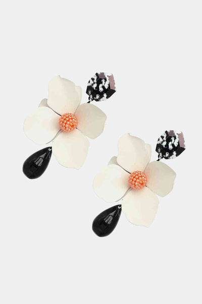 Bloosom Flower Teardrop Resin Earrings - Vibrant & Stylish