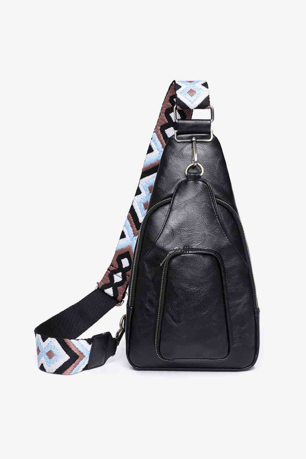 Compact & Versatile PU Leather Sling Bag for Stylish Adventures