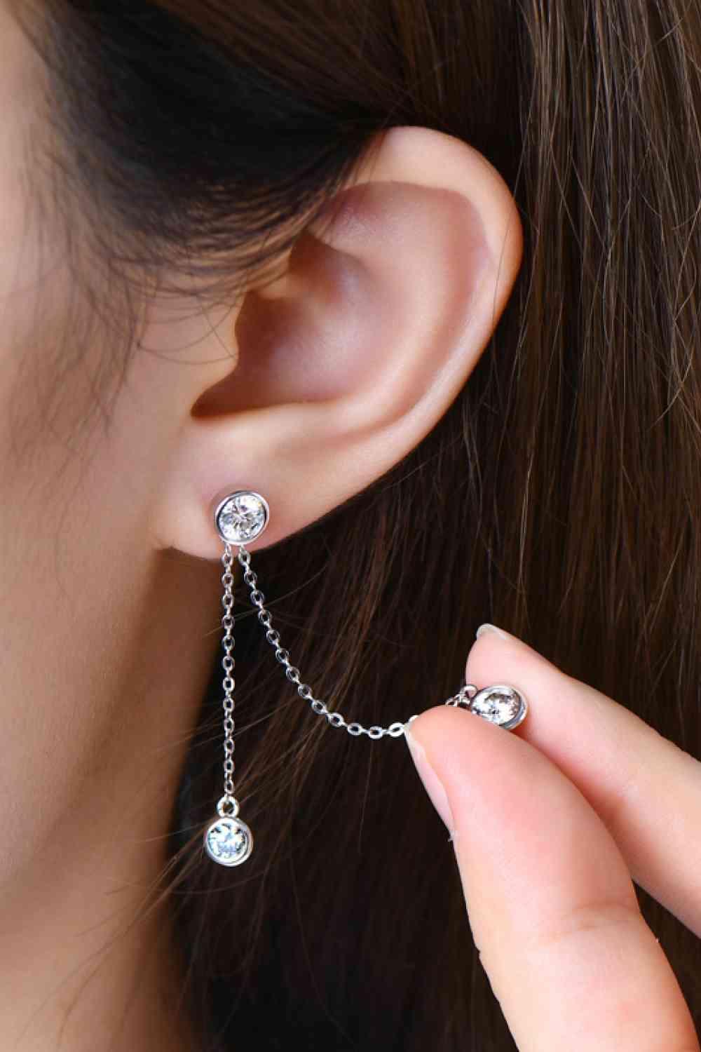 Luxury 2.6 Carat Moissanite Sterling Silver Earrings