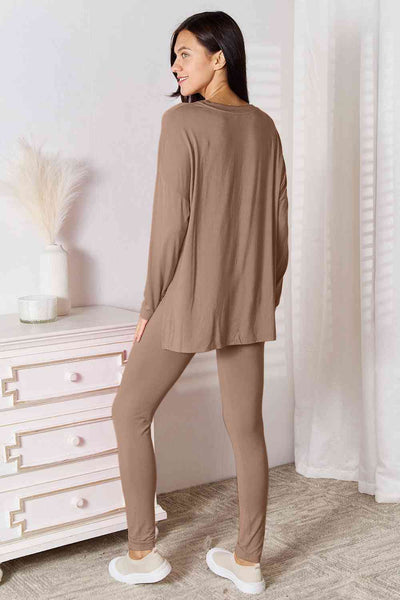 V-Neck Soft Rayon Lounge Set: Comfort & Style for All-Day Wear