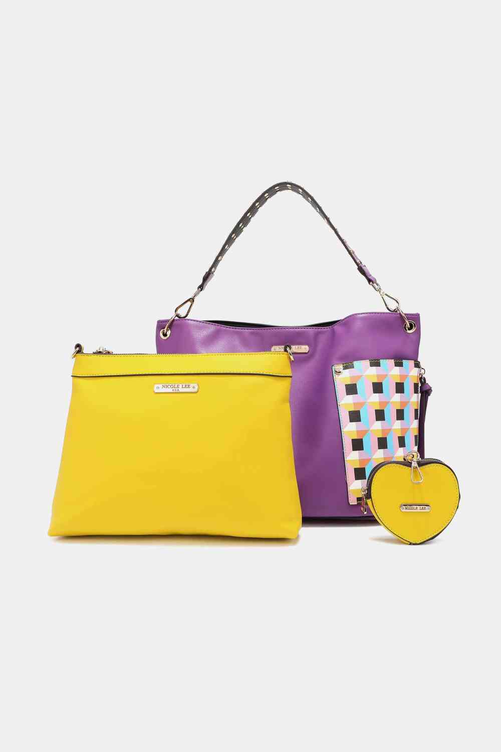 Nicole Lee USA Quihn 3-Piece Handbag Set for Stylish Fashion
