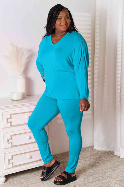V-Neck Soft Rayon Lounge Set: Comfort & Style for All-Day Wear