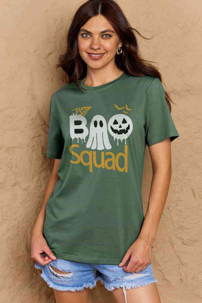 Simply Love Full Size BOO SQUAD Graphic Cotton T-Shirt