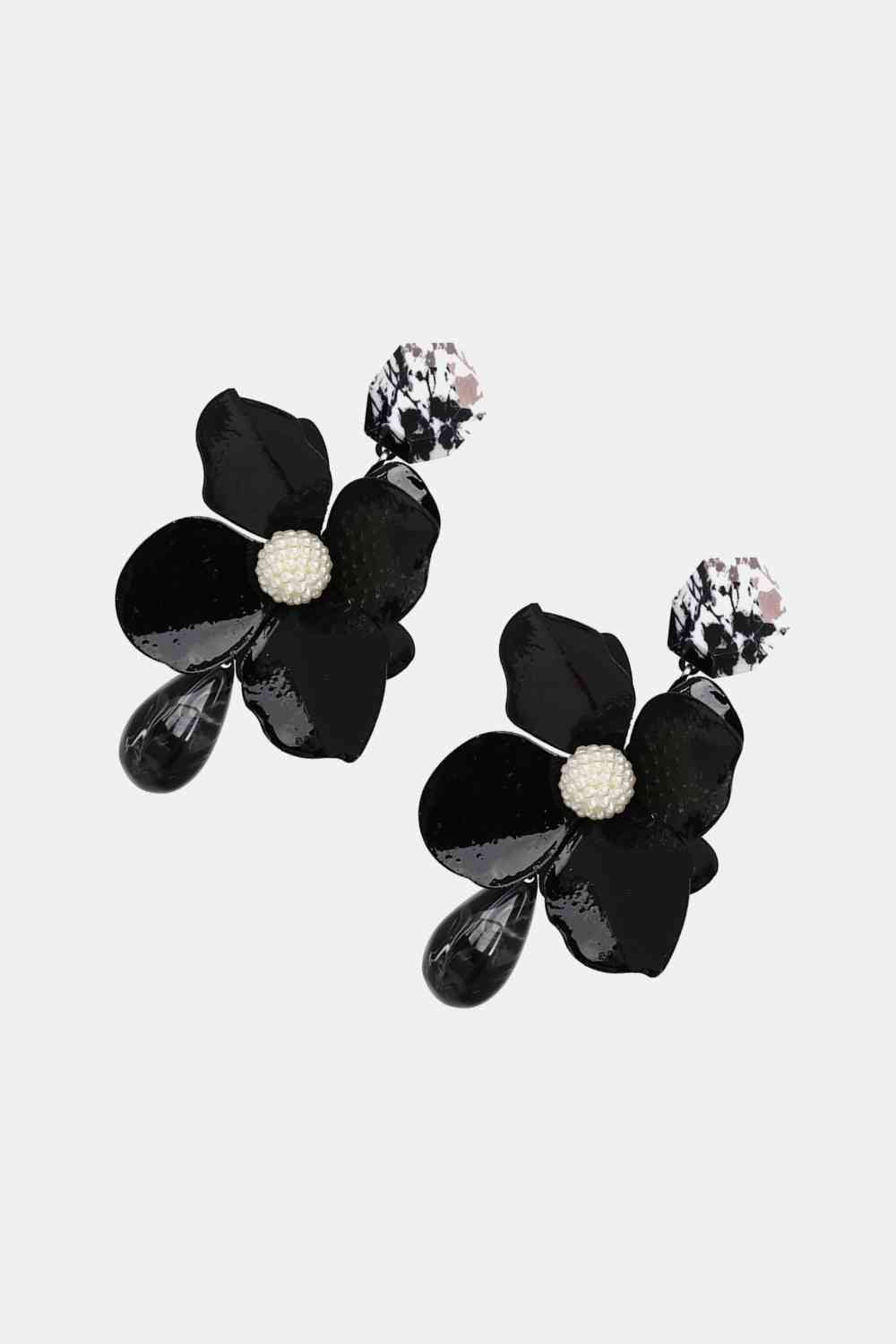 Bloosom Flower Teardrop Resin Earrings - Vibrant & Stylish