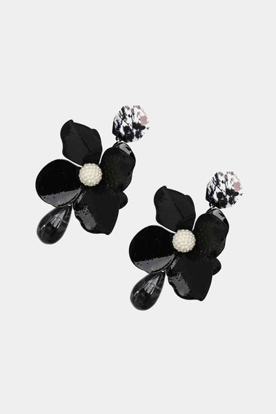 Bloosom Flower Teardrop Resin Earrings - Vibrant & Stylish
