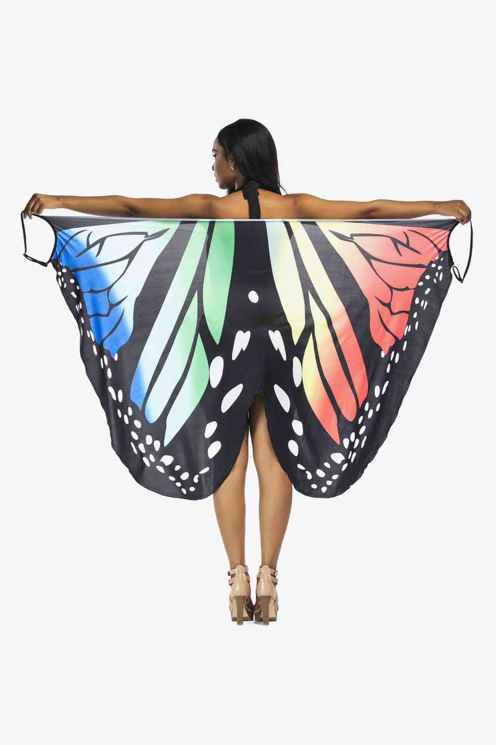Chic Butterfly Spaghetti Strap Beach Cover-Up for Summer