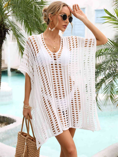 Stylish Side Slit Dolman Sleeve Cover-Up for Women