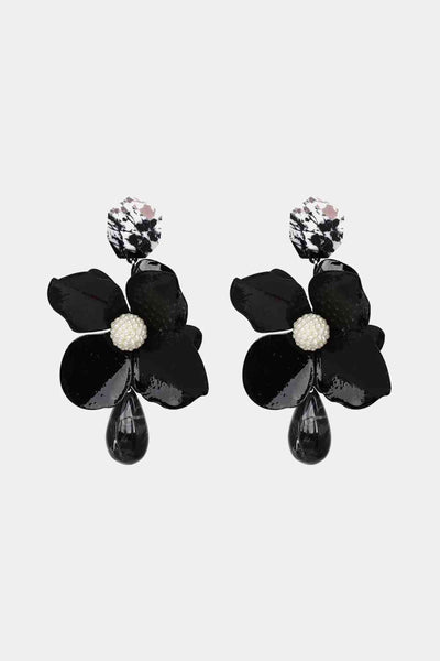 Bloosom Flower Teardrop Resin Earrings - Vibrant & Stylish