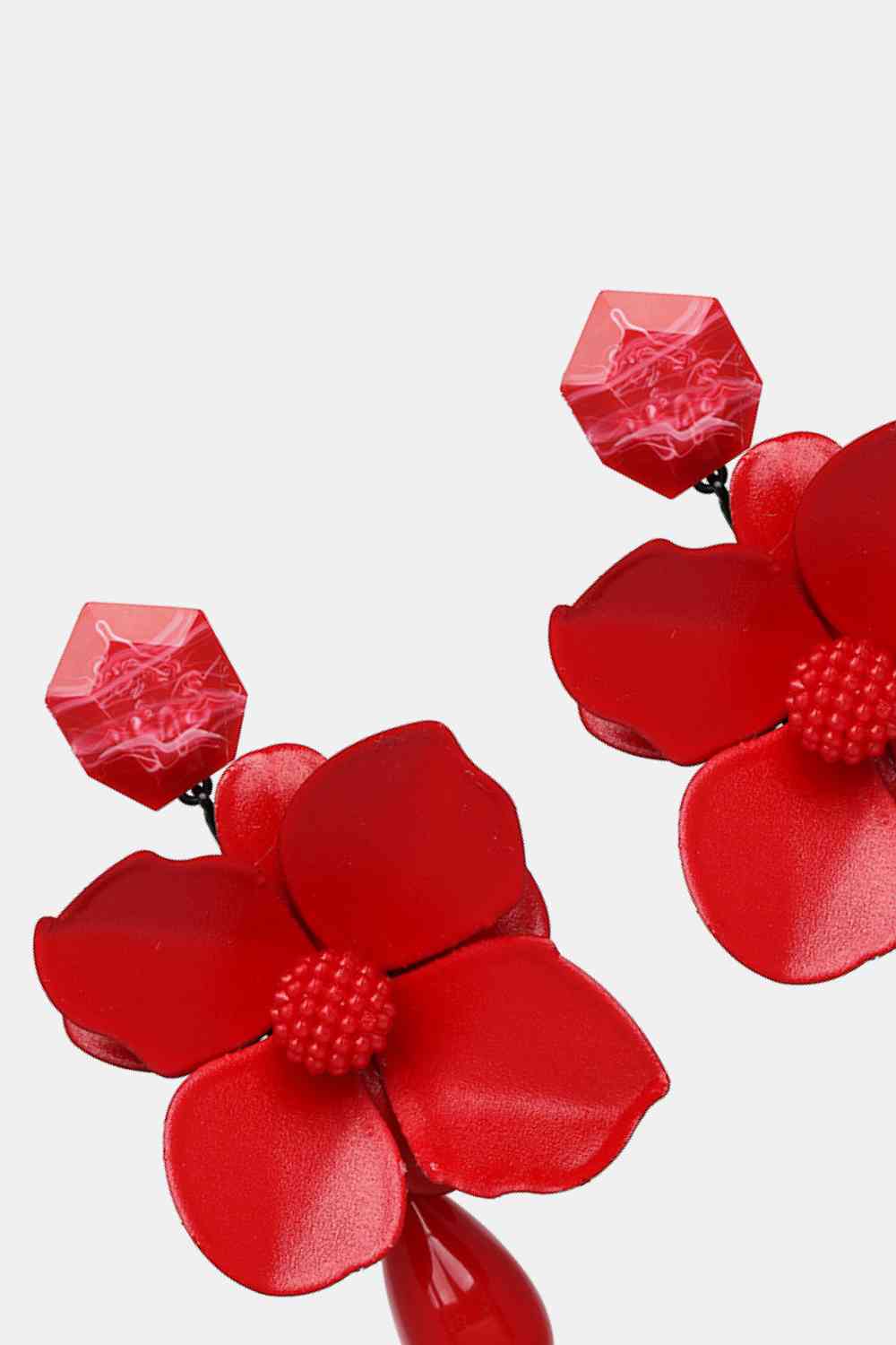 Bloosom Flower Teardrop Resin Earrings - Vibrant & Stylish