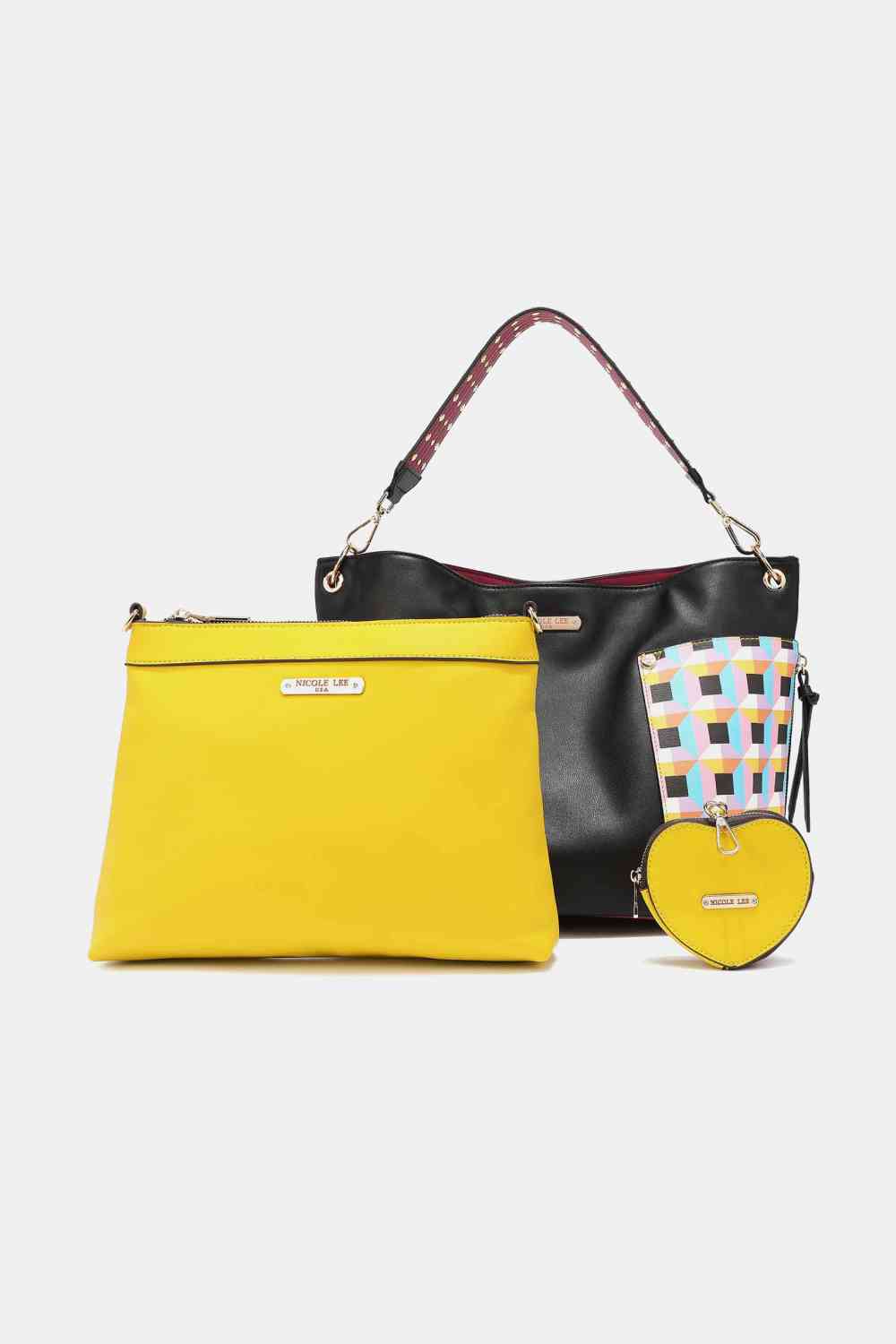 Nicole Lee USA Quihn 3-Piece Handbag Set for Stylish Fashion