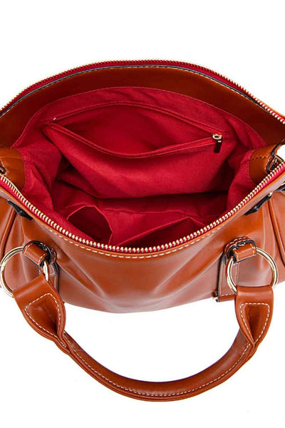 Elegant PU Leather Handbag with Tassels for Every Occasion