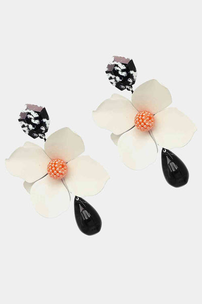 Bloosom Flower Teardrop Resin Earrings - Vibrant & Stylish