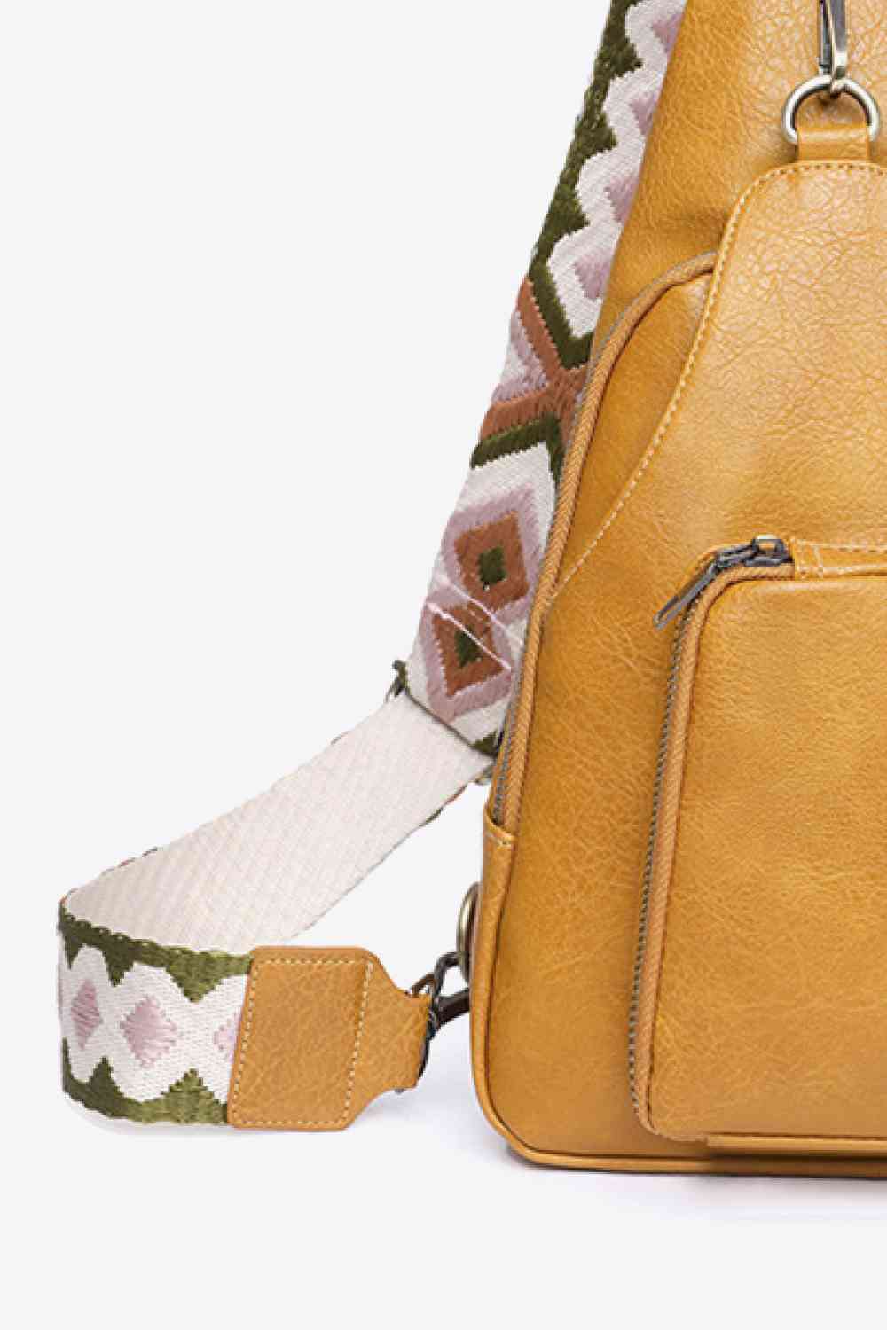 Compact & Versatile PU Leather Sling Bag for Stylish Adventures