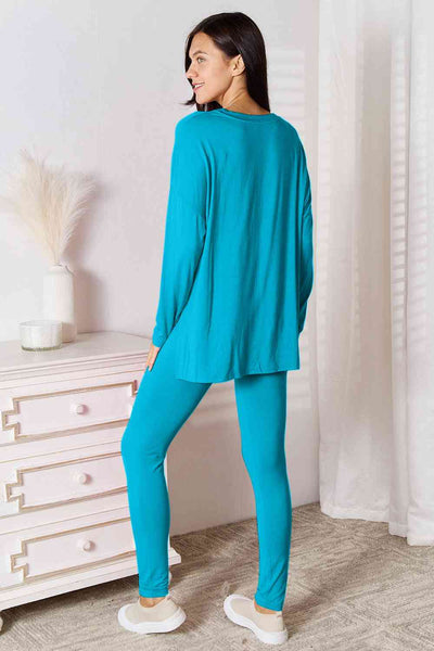 V-Neck Soft Rayon Lounge Set: Comfort & Style for All-Day Wear