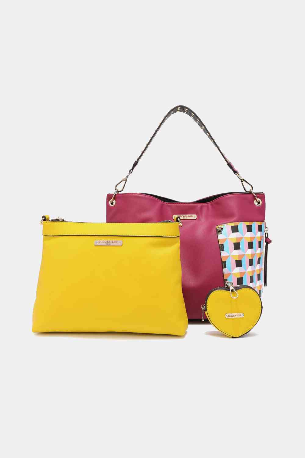 Nicole Lee USA Quihn 3-Piece Handbag Set for Stylish Fashion