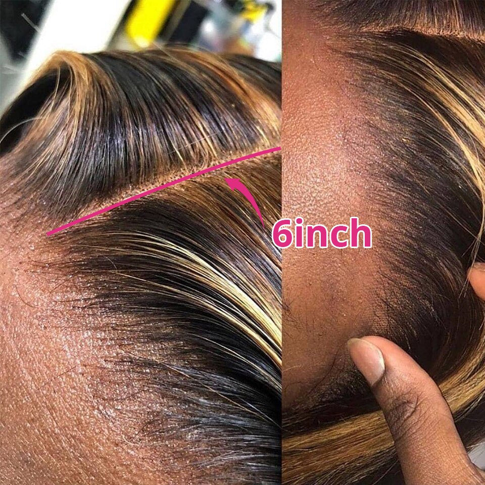 Highlight Wig Human Hair Brazilian Body Wave Lace Front Wig Ombre